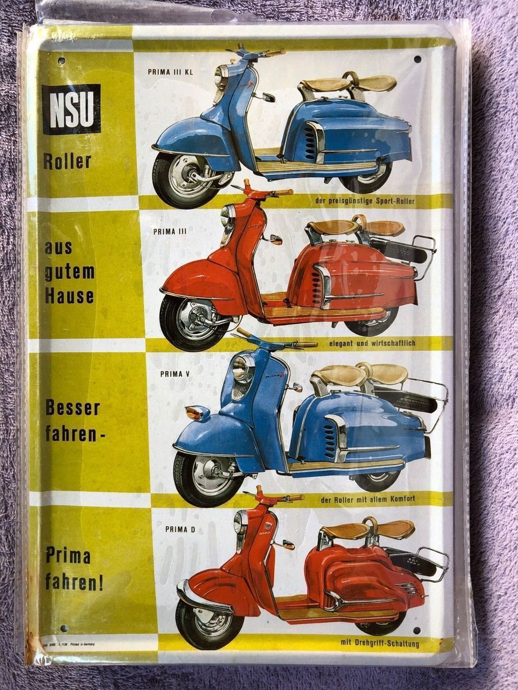 Insegne: Nsu motorroller Oldtimer zweirad 2 takt – Nuovo (secondo la descrizione) da Reinach AG venduto da rares75