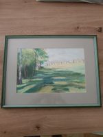 Landschafts-Pastell-Malerei mit Rahmen, Top!