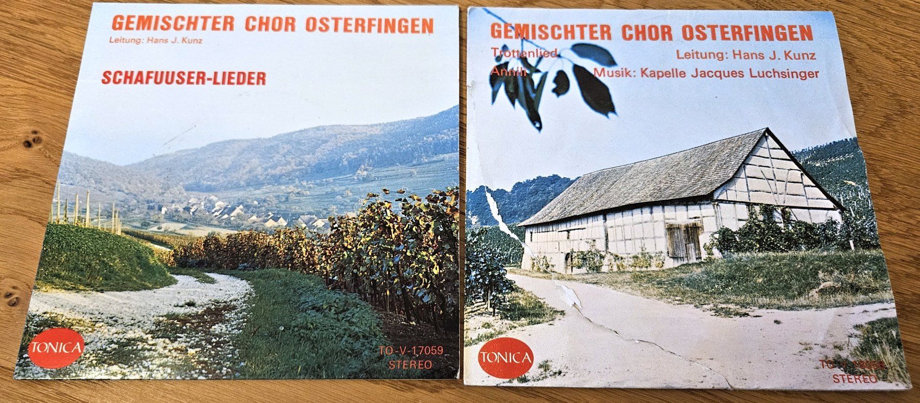Schallplatten: 2 Vinyl-Single Gemischter Chor Osterfingen – Gebraucht aus Schaffhausen von asyouwestley
