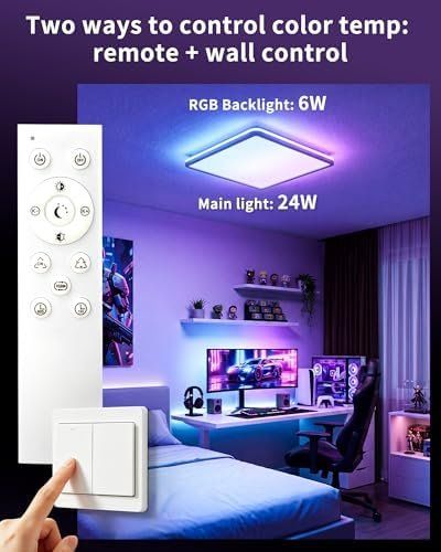 Kronleuchter & Deckenlampen: LED Deckenleuchte RGB mit Fernbedienung – Neu und originalverpackt aus Hundwil von Mr.Wong 6