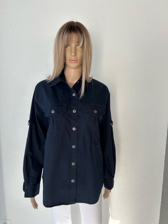 Ralph Lauren Cotton Military Shirt, Size S, Black.