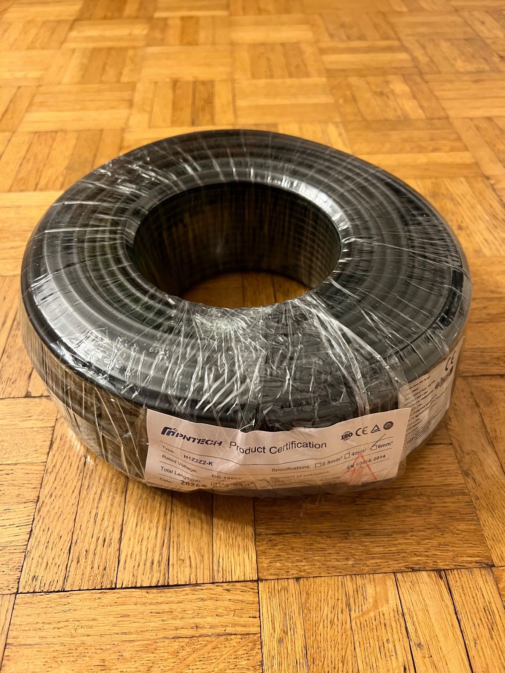 Kabel: 100 Meter Solarkabel 6mm2 schwarz – Neu und originalverpackt aus Burgdorf von A006972