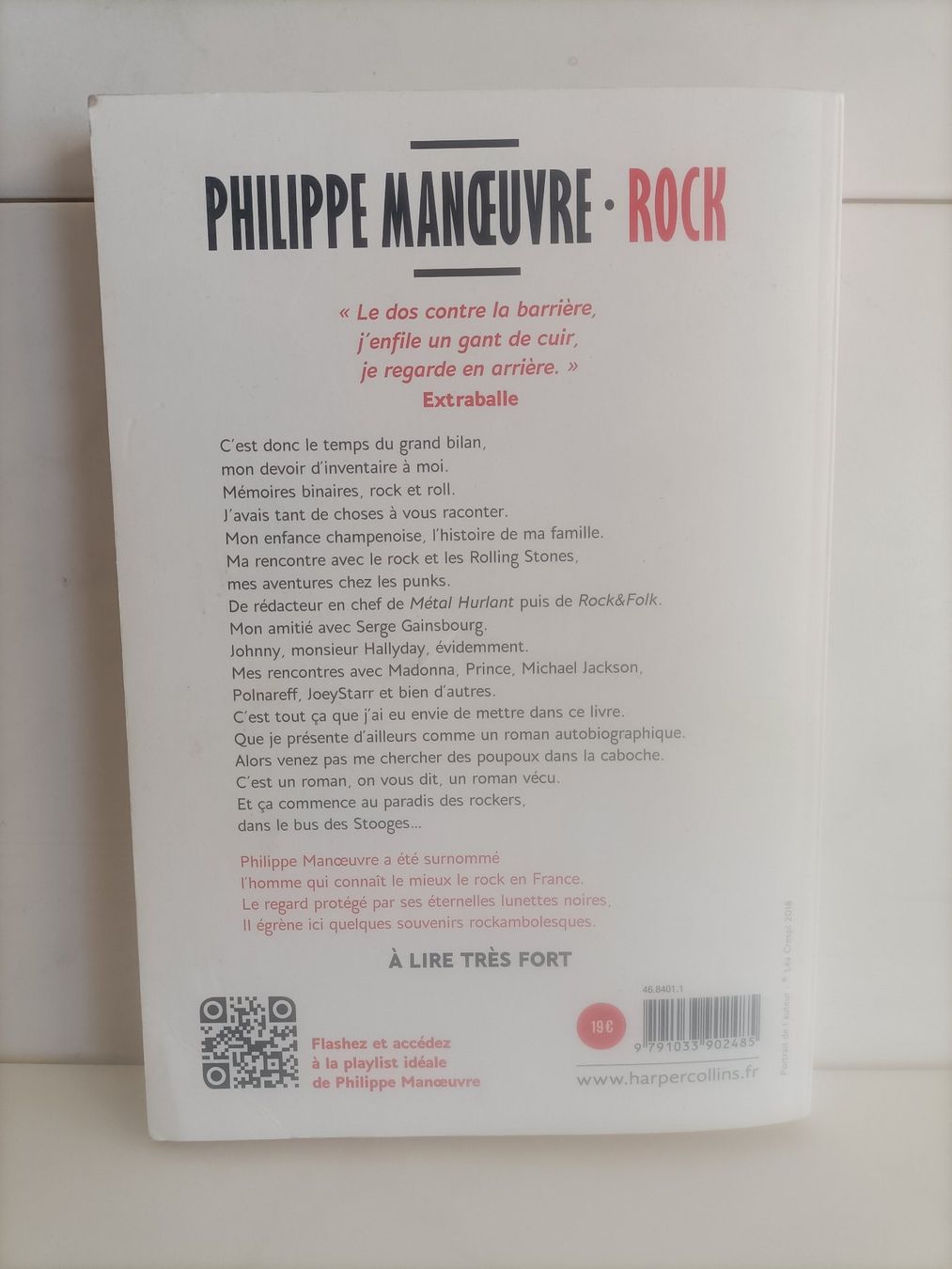 Libri: Rock / Philippe Manoeuvre / Harper Collins 2018 – Usato da crans montana venduto da AB3963 1