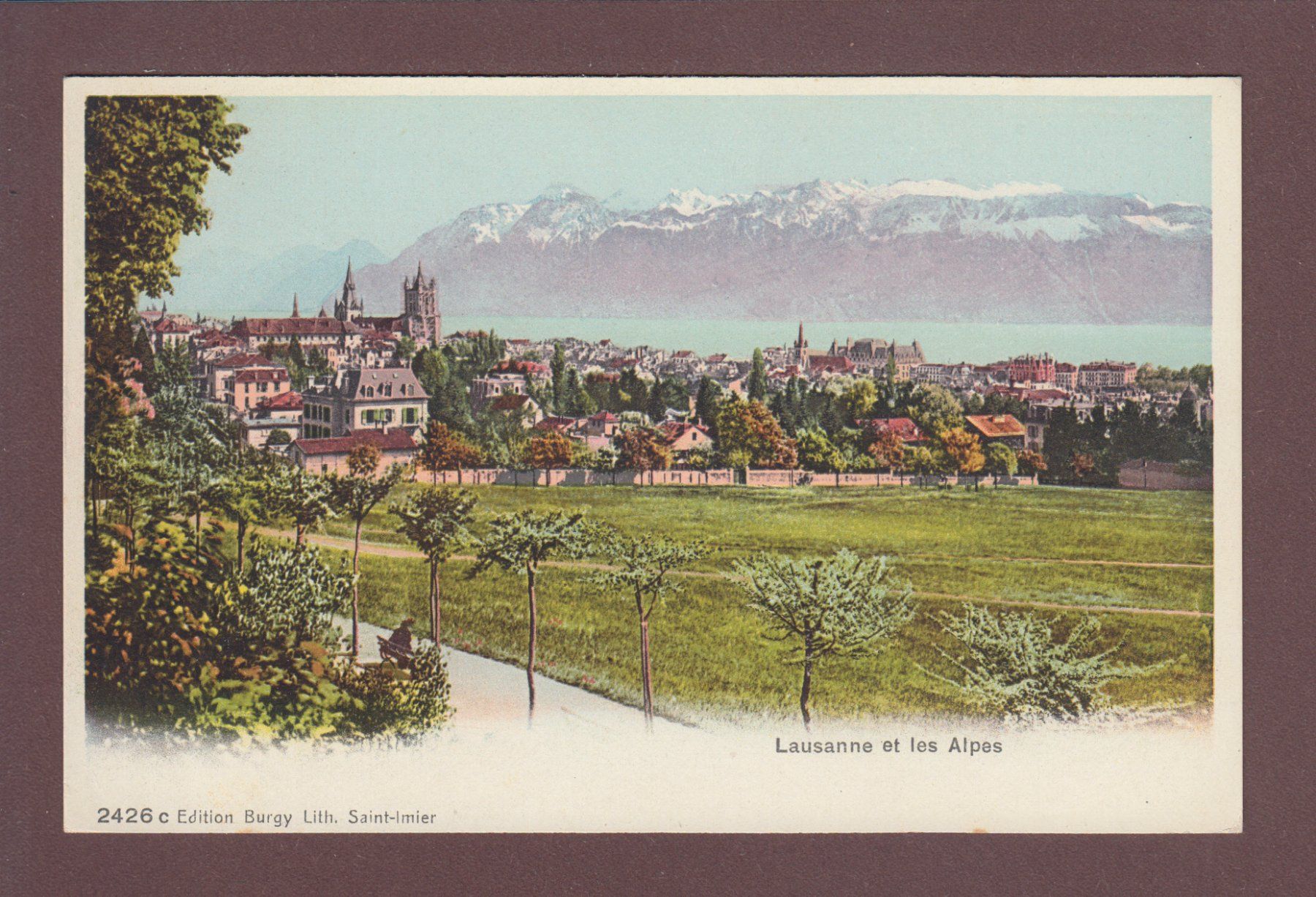 Cartoline postali: LAUSANNE et les Alpes – Usato da Pully venduto da nicecards
