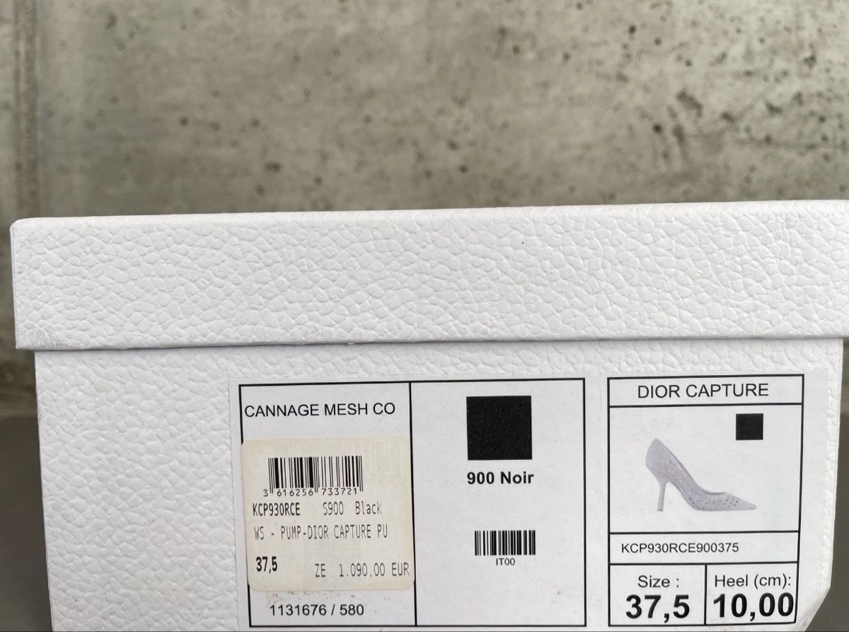 Dior Damenschuhe: Christian Dior pumps mesh black size 37.5 with box – Neu und originalverpackt aus Cham von sib_59dd 5