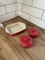 Plat à gratin et 2 cocottes Zwilling rouge
