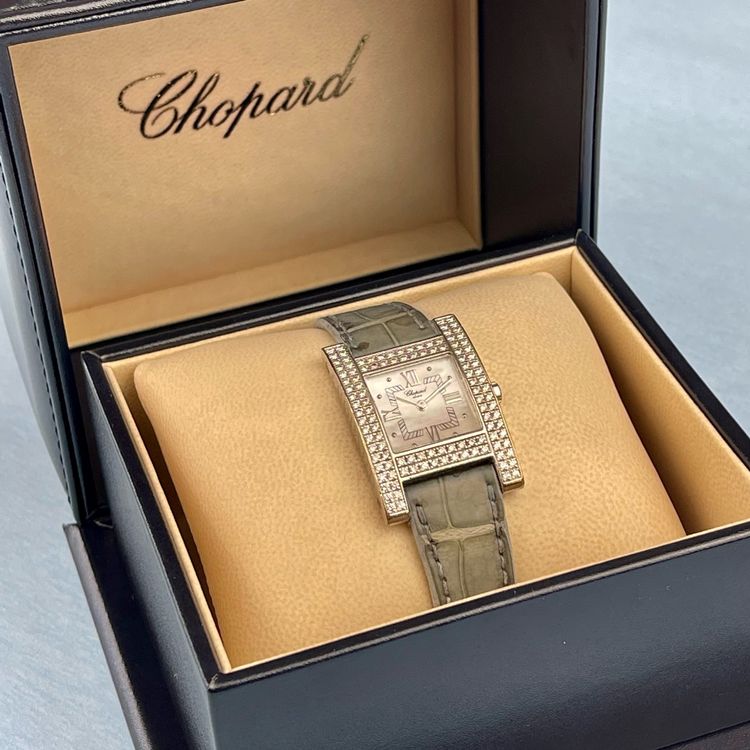 Chopard H Watch of Pearl White Gold 18K 116 Diamond 13 6818