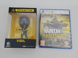 Figurine Vigil + Rainbow Six Extraction PS5 -Neuf!