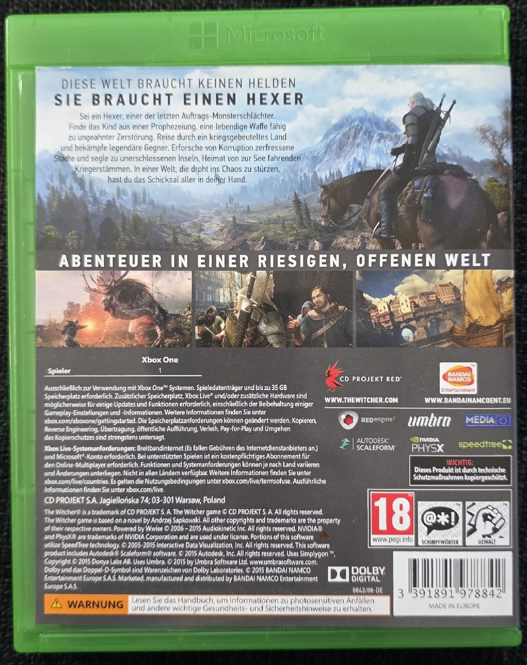 Microsoft Giochi: The Witcher 3 Wild Hunt Xbox  – Usato da Lausanne venduto da qoqyan 1