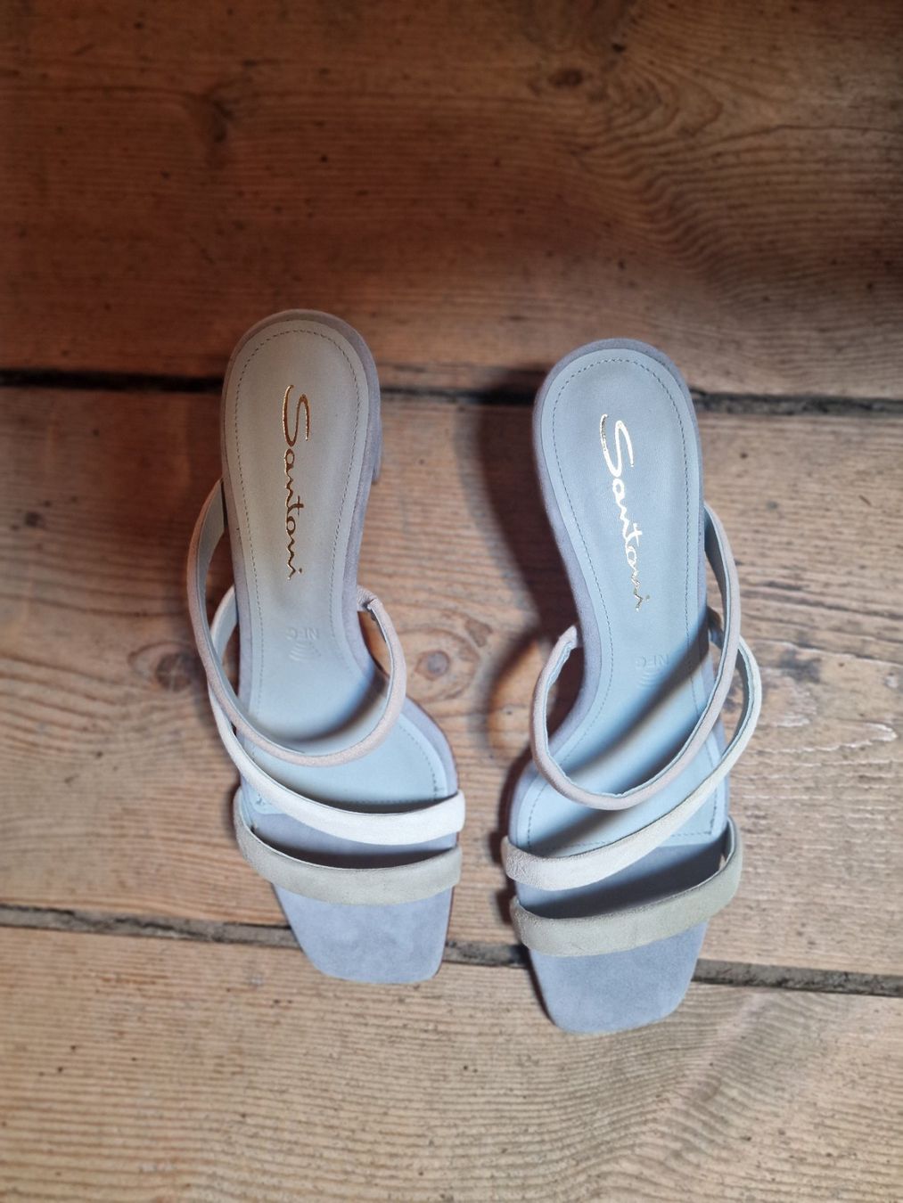 Santoni Scarpe da donna: Sandalen SANTONI hellblau  Grösse: 39 – Nuovo (secondo la descrizione) da Oberuzwil venduto da ftaki 1