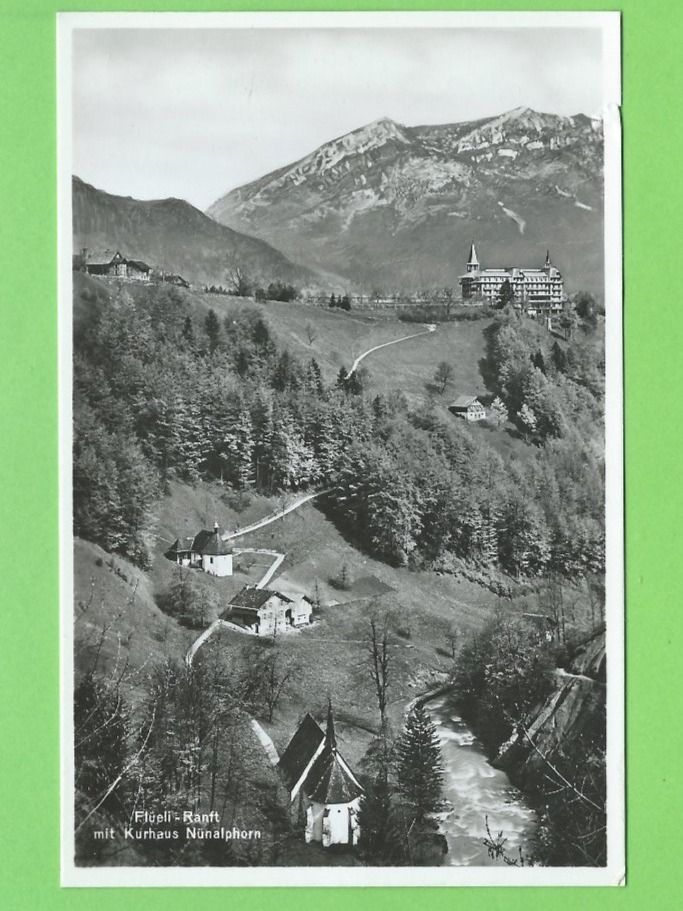 Cartoline postali: Flüeli-Ranft mit Kurhaus Nünalphorn – Nuovo (secondo la descrizione) da Zürich venduto da t24_de