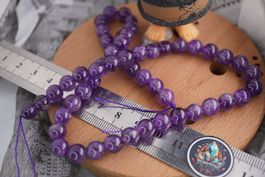 Amethyst  6mm Kugel Strang    Ab 1.-