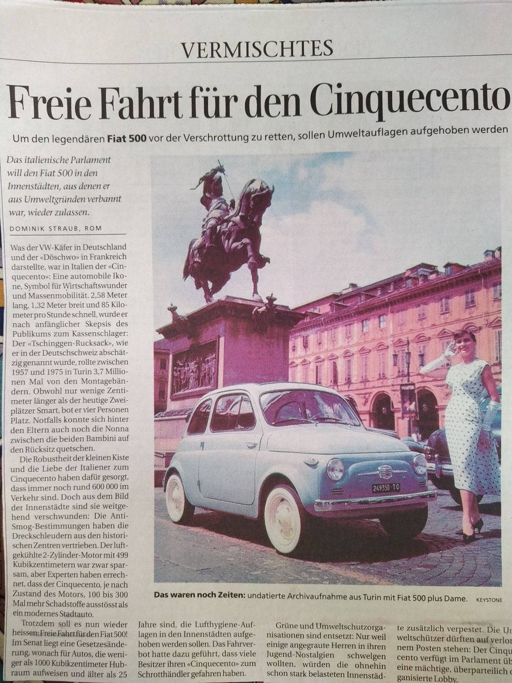 Bücher: Bericht FIAT 500 – Gebraucht aus Bern von micky031