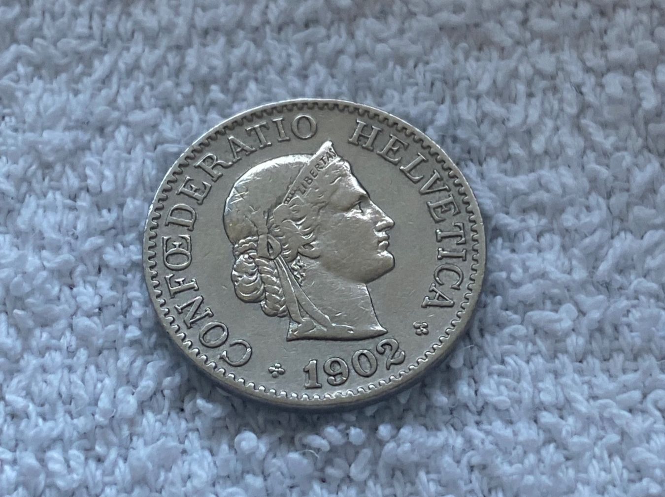 Tutti le monete: 10 centimes/rappen 1902 – Usato da Nyon venduto da Ilmi09