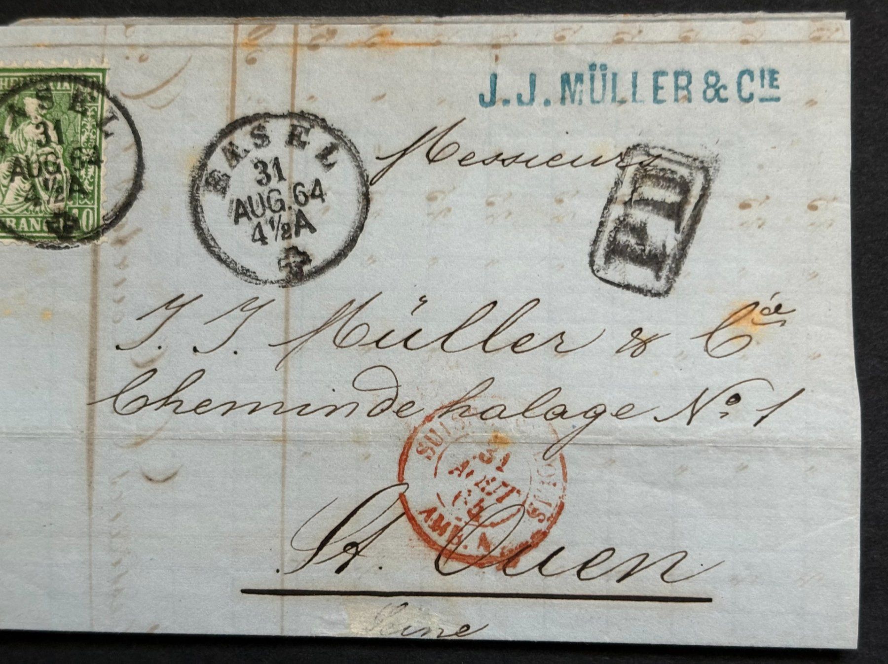 Tutti i francobolli: BASEL 1864 – Usato da Ostermundigen venduto da Heavenmaus75 2