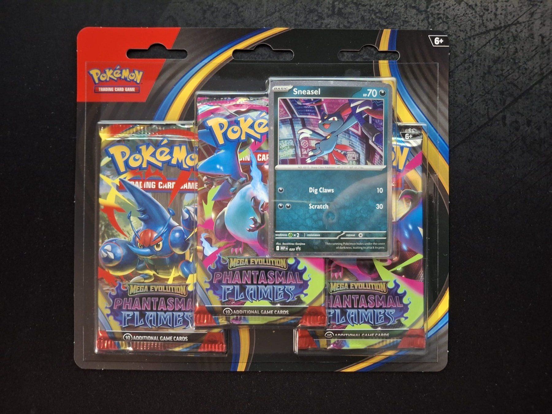 Pokémon Carte collezionabili: Pokemon - Phantasmal Flames - 3-Pack Blister Sneasel - EN – Nuovo e nell'imballaggio originale da Trub venduto da PM94