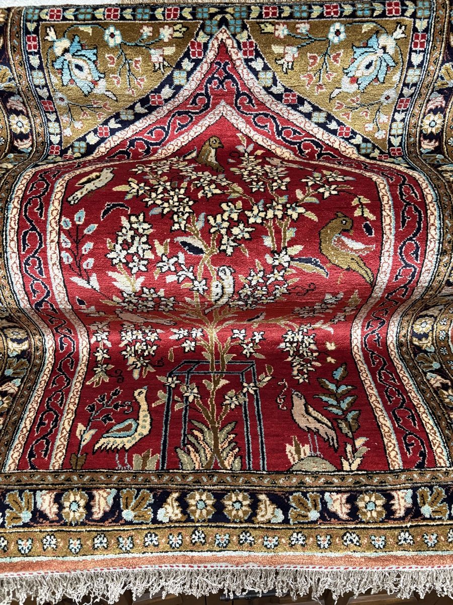Tappeti: Lebensbaum Qom Ghom Seidenteppich – Usato da Bennau venduto da Mayer_Carpets