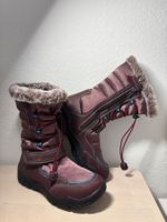 Winterstiefel gefüttert dunkel violett, wie neu