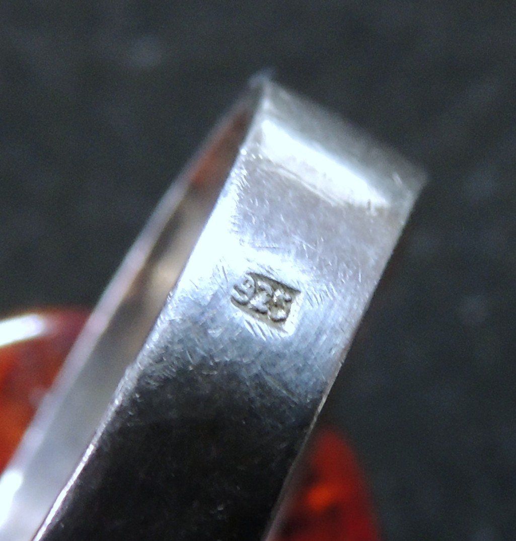 Ringe: Bernstein Silber 925 Fingerring Gr. 57 – Gebraucht aus Waldenburg von schaller707 4