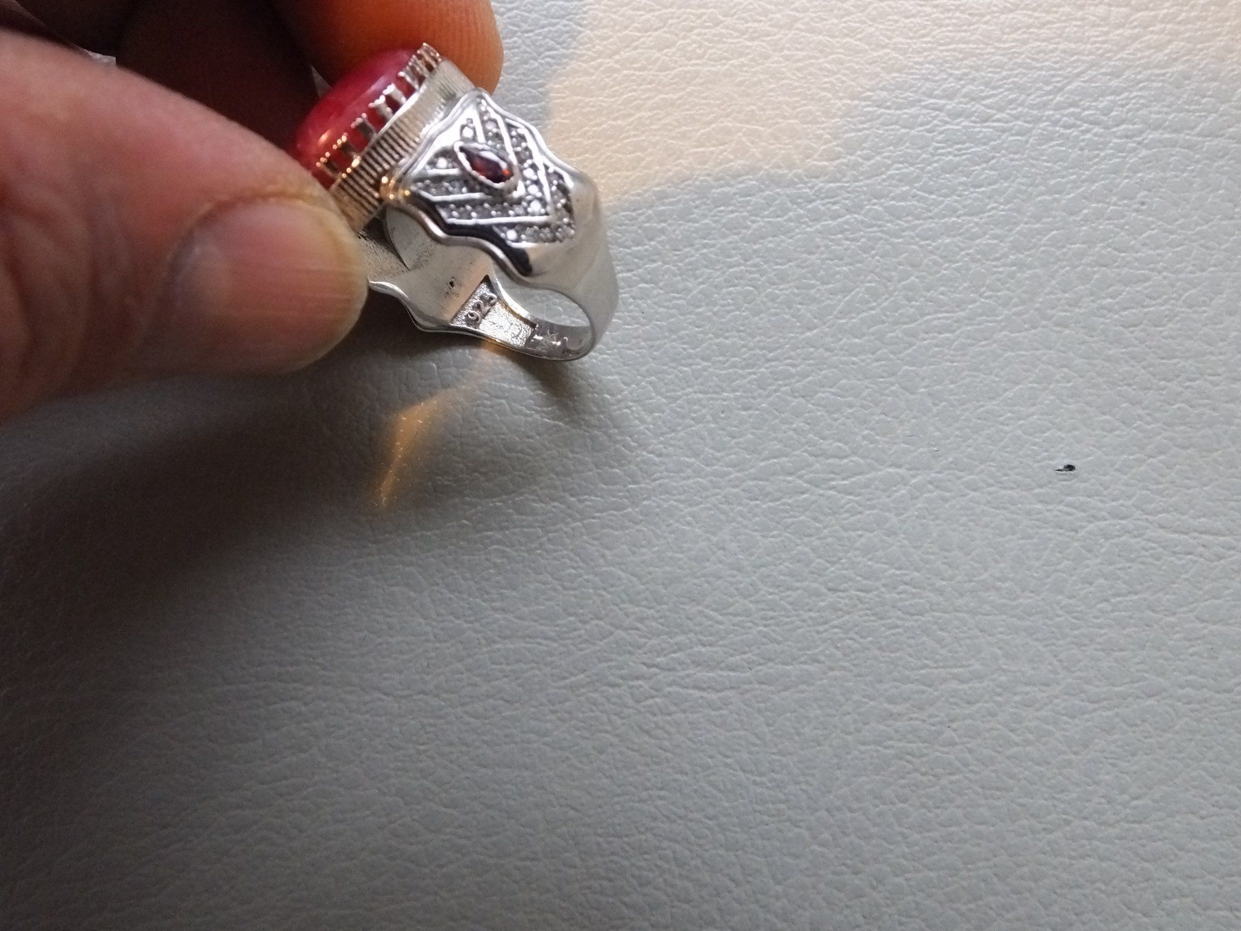 Anelli: Herrenring mit Echtem RUBIN Stein – Nuovo e nell'imballaggio originale da Unterentfelden venduto da l654321a 5