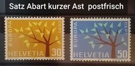 ST177) 389-90.Ab, Abart kurzer Ast postfrisch Kt. 100.-