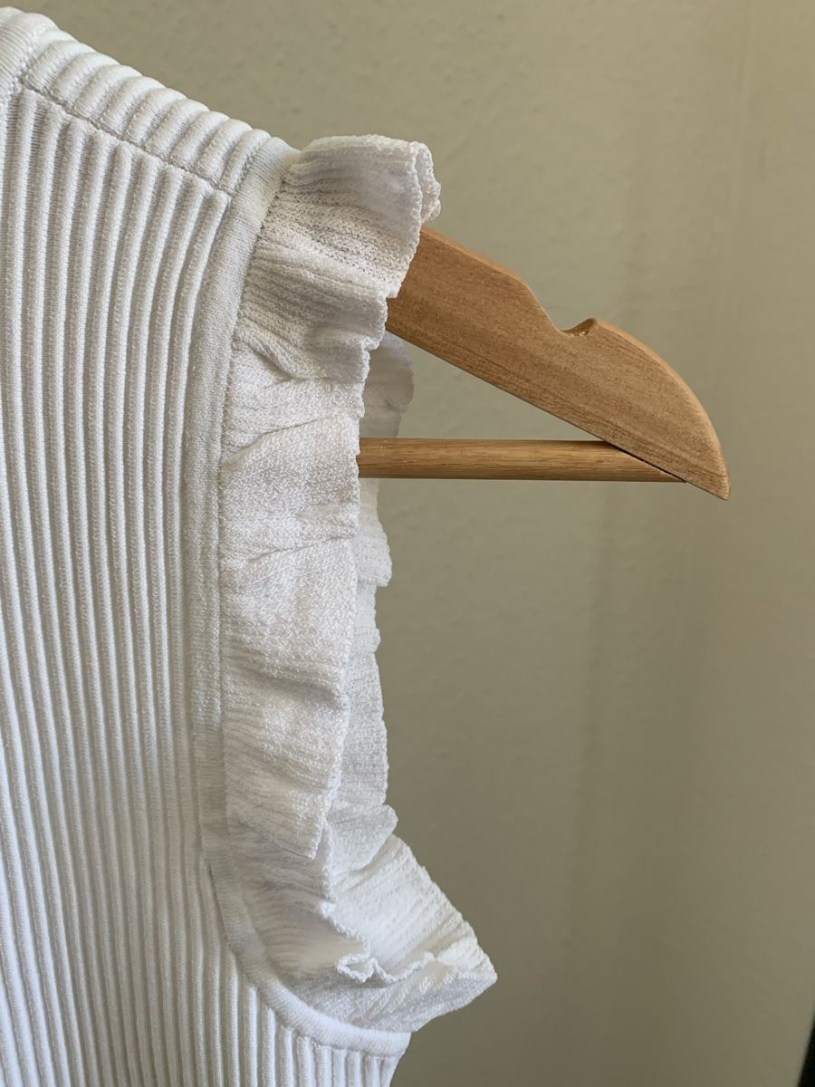 Michael Kors Vestiti: Robe blanche effet plissé Michael Kors – Nuovo e nell'imballaggio originale da Genève venduto da rez_c6c6 6