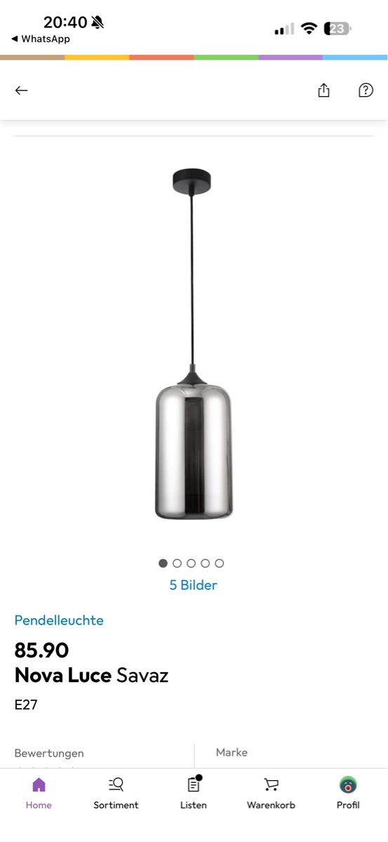 Lampadari & plafoniere: 2 x Nova Luce Pendelleuchte – Usato da Horgen venduto da Fen8800 1