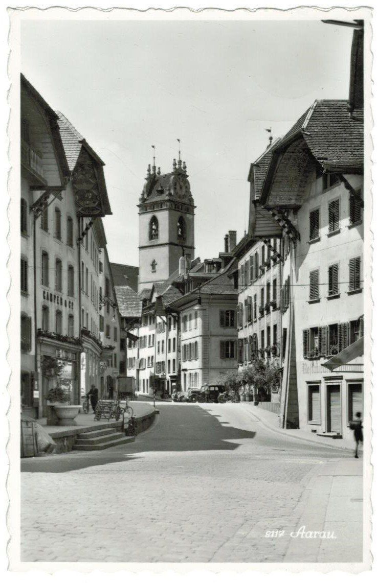 Ansichtskarten: AK Aarau 1951 – Gebraucht aus Zürich von tol_b7c7