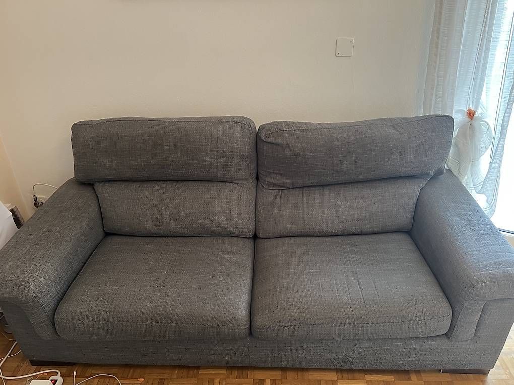 Divani: Vendo divano grigio sfoderabile 210 cm  – Usato da Pregassona venduto da lau_qqs8