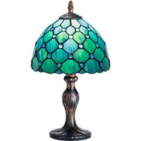 Unikat Tiffany Design Lampe Tischlampe Vintage Handgefertigt
