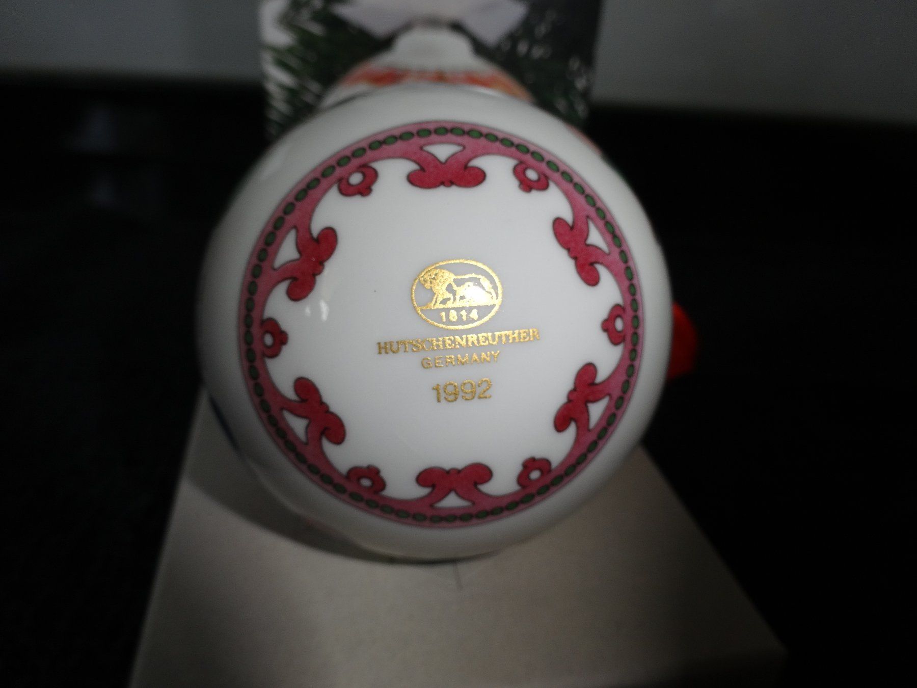 Hutschenreuther Tutte le decorazioni: Weihnachtskugel 1992 Hutschenreuter Ole Winther – Usato da Neerach venduto da jenny062 1
