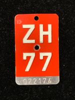 ZH 77 - VELONUMMER - FAHRRADSCHILD - PLAQUE DE VELO - ZH 77