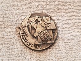 Plakette Fasnacht Basel 1970 Silber