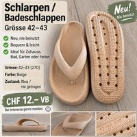 Neue Schlarpen / Badeschlappen  Grösse 4243