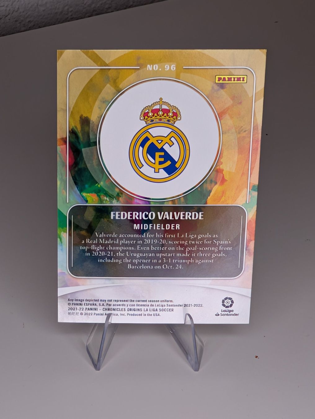 Topps Carte collezionabili: Federico Valverde 62/99 Real Madrid Topps Chrome – Nuovo (secondo la descrizione) da Hunzenschwil venduto da BRPCards 2