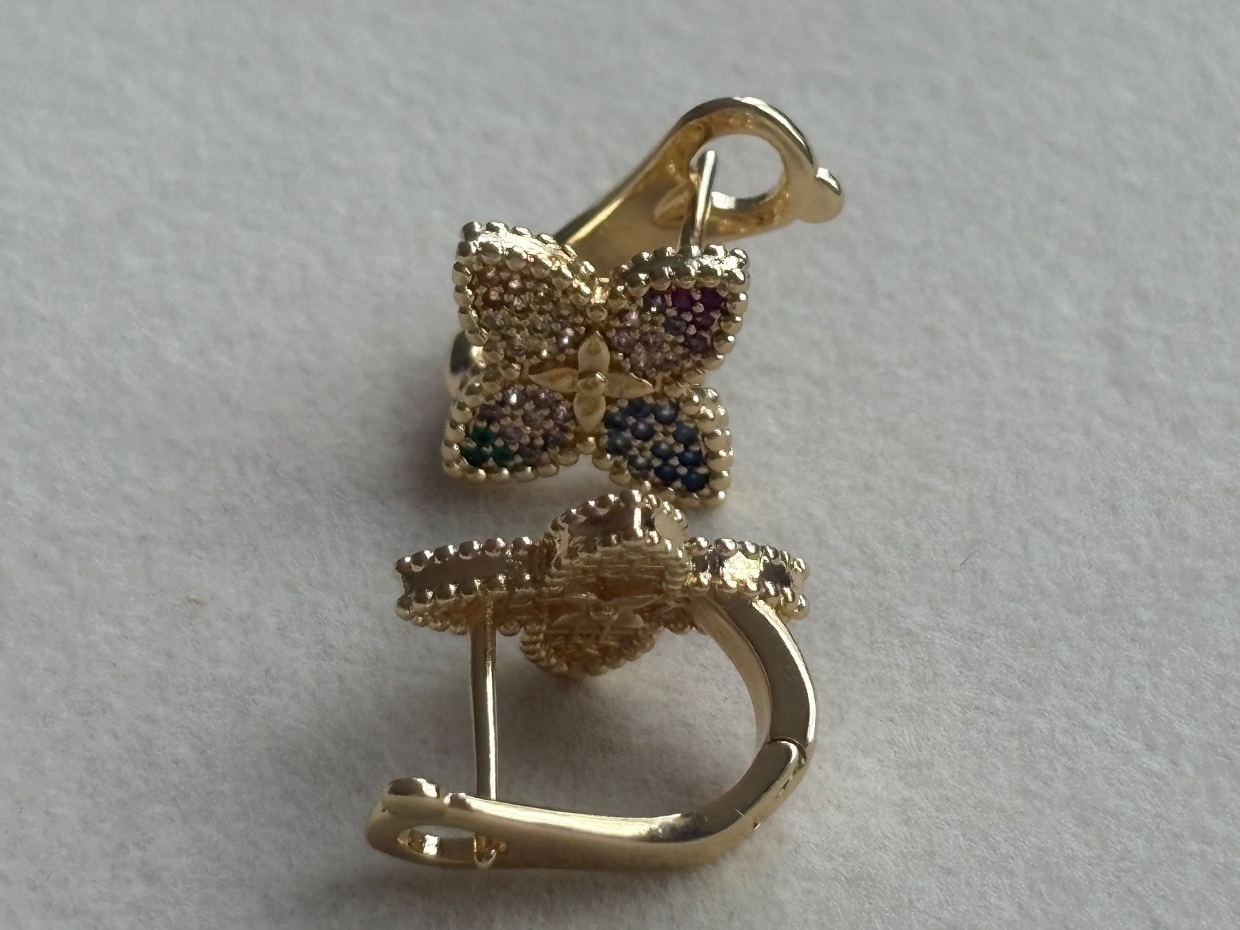 Orecchini pendenti & Orecchini a lobo: Luxus Elegante Ohrstecker Ohrschmuck Multicolore Farbe:Gold – Nuovo (secondo la descrizione) da Biel-Bienne venduto da Roserosse13 3
