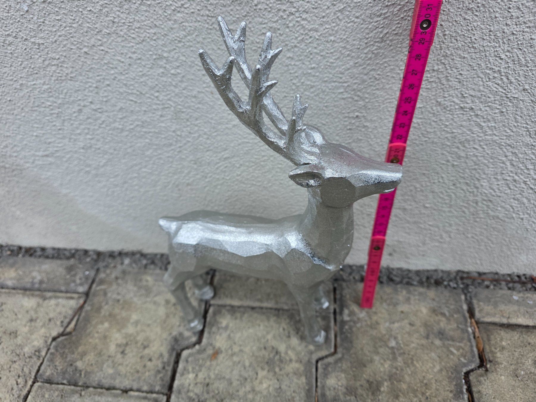 Tutte le decorazioni: Silberner Deko Hirsch, gross 31cm,  Neu – Nuovo e nell'imballaggio originale da Thalheim venduto da silvara01 1