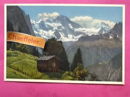A 7014 Gebirgslandschaft bei Wengen. Breithorn-Tschingelhorn