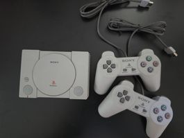 Sony PlayStation 1 Konsole mini mit 2 Controllern