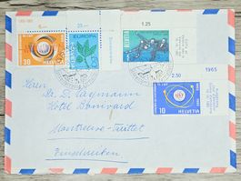 CL02 Enveloppe + Timbre Suisse 1965