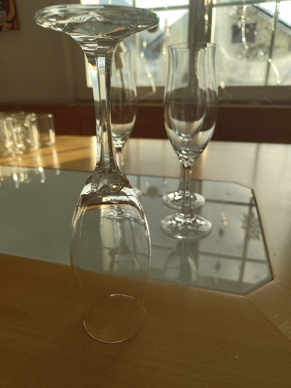 Gläser: Küche: 4 Stück Champagnerglas/ Sektglas – Neu (gemäss Beschreibung) aus Schänis von Second_Life_ 1
