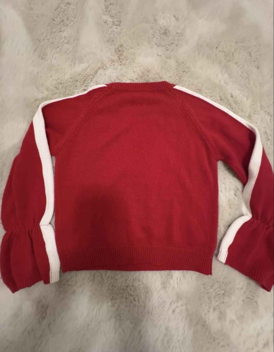 Pullover & Sweatshirts: Fun&Fun Strickpullover Rot/Weiss Grösse 8-10A. – Gebraucht aus Jonen von rdi_qj9p 1