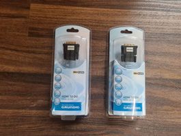 2x neue Grundig HDMI zu DVI Adapter ab 1.-