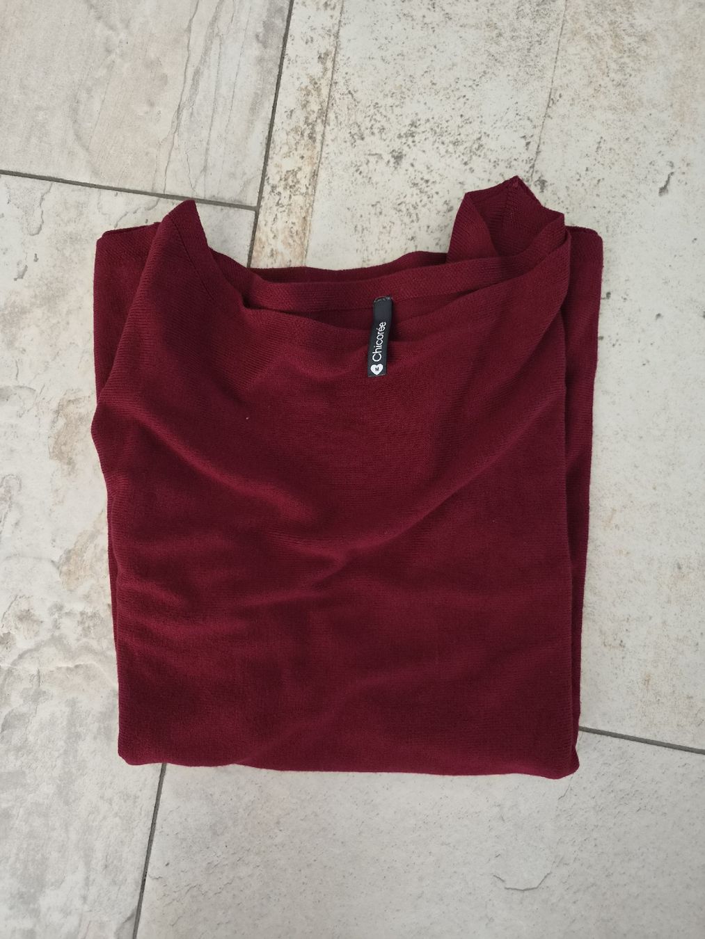 Pullover & Sweatshirts: Damen 3/4-Pullover Chicorée, Grösse M, bordeauxrot – Gebraucht aus Niederrohrdorf von Miripfiri 1