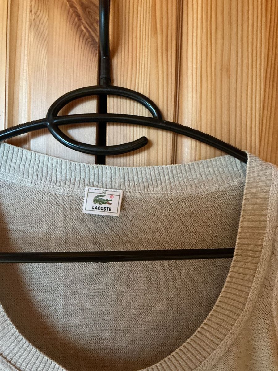 Lacoste Gilet & Giacche senza maniche: Gilet Lacoste beige – Usato da satigny venduto da cara68 1