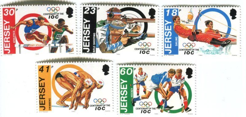 Alle Briefmarken: Briefmarken "Olympische Spiele". Jersey – Neu und originalverpackt aus Basel von Butsch5