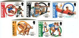 Briefmarken "Olympische Spiele". Jersey