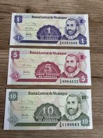 Nicaragua Banknoten Sammlung, 1,5,10 Centavos, Top Zustand!