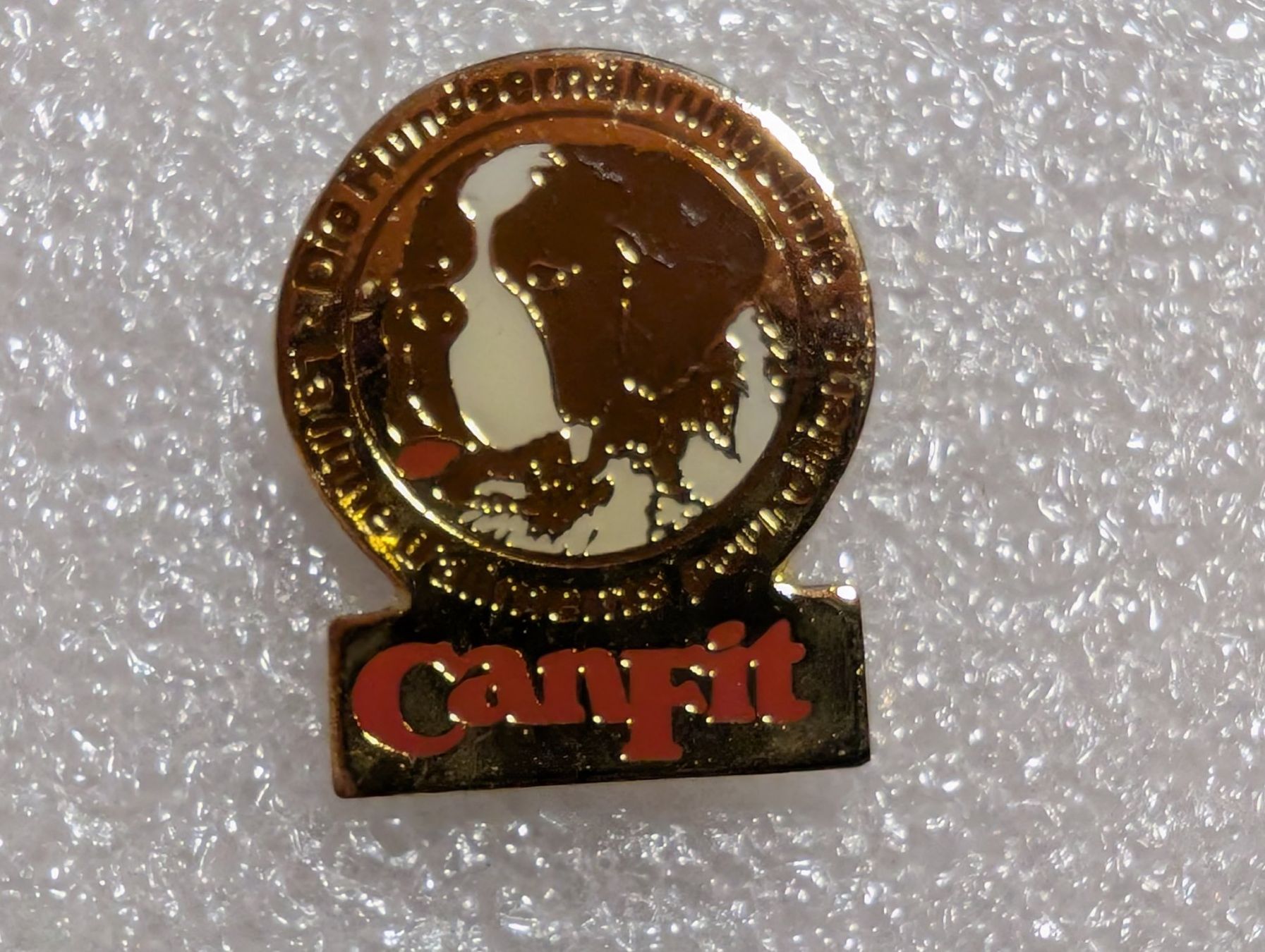 Placchette & Badge: Ansteckpin 244: Canfit – Usato da Oppligen venduto da Pin-Fall-Shop