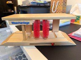 Holz Waschanlage für Spielzeug Autos